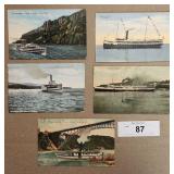 5 - Ships Postcards