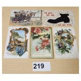 5 - Mixed Early Postcards