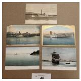 5 - Ships & Boats Postcards