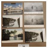 6 - Ships & Boats Postcards