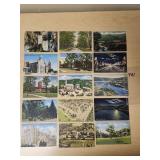 15 - Linen Pennsylvania Postcards