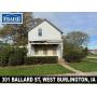 WEST BURLINGTON, IA REAL ESTATE AUCTION - 301 BALLARD ST
