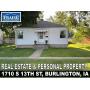 BURLINGTON, IA REAL ESTATE & PERSONAL PROPERTY AUCTION