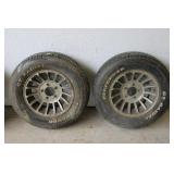 Pair 14" Hurricane Style Aluminum Wheels
