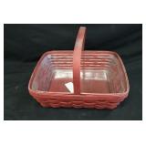 Longaberger 9"x10" Square Basket w/ Liner
