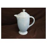 Vintage Turquoise Fiesta Coffee Pot