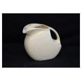 Vintage Large Disk Ivory Fiesta Pitcher