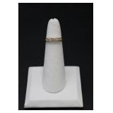 14K Gold Plumb Diamond Ring