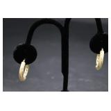18K Gold Hoop Earrings
