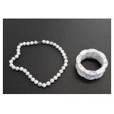 Stone Necklace & Bracelet Set