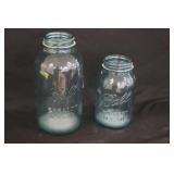 Vintage Blue Ball Mason Jars