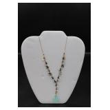 14K Gold &  Misc. Stones Necklace