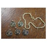 10K Gold Masonic Years of Service Pins & Bracelet