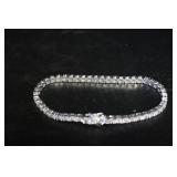Cubic Zirconia & Silver Bracelet