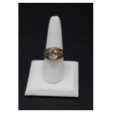 14K Gold Chocolate Diamond & Morganite Ring