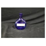 Vintage Cobalt Blue Vanilla Bottle