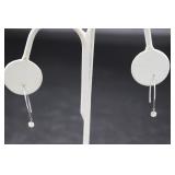 18K White Gold Diamond Earrings