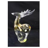 9" Art Glass Deer