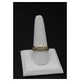 14K Gold Band w/Diamonds