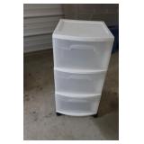 Sterlite Poly 3 drawer Rolling Cart