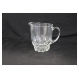 Vintage Clear Glass 7" Pitcher