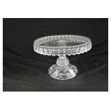 Vintage Glass Pedestal 6" Cake Stand