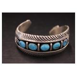 L James Silver Cuff Bracelet