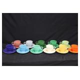 Fiesta Tea Cups & Saucers