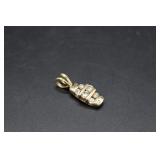 14K Gold Diamond Pendant