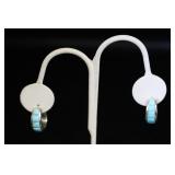 Nice Sterling Earrings w/Turquois
