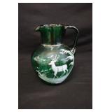 Mary Gregory Green Pitcher