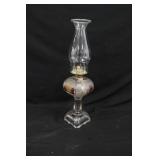 16" Hand Painted Oil Lamp