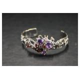 Silver Bracelet w/Stones