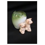 Antique German Fairing Pig Toothpick Holder