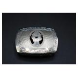 Sterling Elks Masonic Belt Buckle