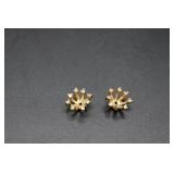 14K Gold Diamond Earring Jackets