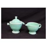 Vintage Sea Biscuit  Fiesta Sugar Bowl & Creamer
