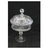 US Glass Dakota Pedestal Compote Bowl