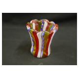 Ribbons & Lace Glass Toothpick Holder