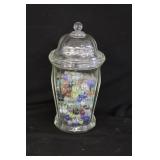 Glass Jar w/ Marbles