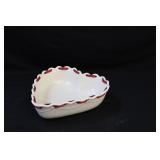 Longaberger Ceramic Heart Dish