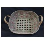 Longaberger 11"x13" Square Basket w/ Leather