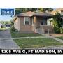 FT MADISON, IA REAL ESTATE AUCTION- 1205 AVE G