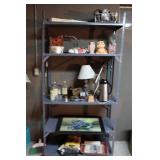 Metal Shelf, Collections & Paint Supplies