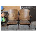 Vintage Wood Theatre Seats