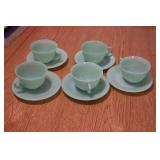Fire King Jadeite Cups & Saucers
