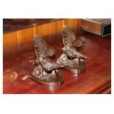 Bronze Butterfly Bookends