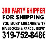 3rd Party Shipping!