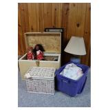 Dolls, Trunk, Lamp