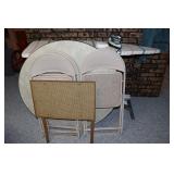Ironing Board & Card Table & Chairs